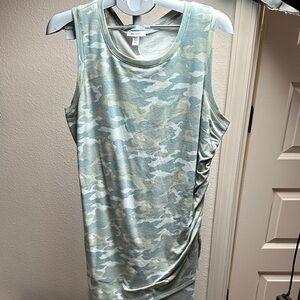 Nine West Camo Mini Dress - Mint and Beige